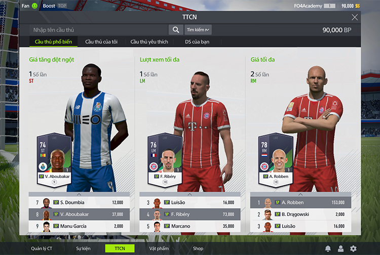 Những điểm nhấn từ FIFA Online đến thực tế về cách tích hợp luân chuyển